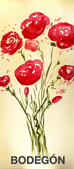 Racimo de flores rojas