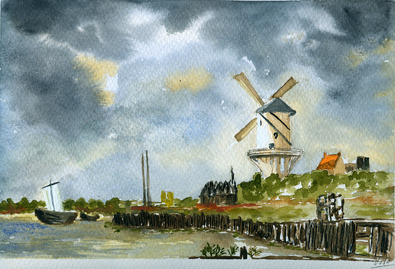 Borrasca en Zaandam.