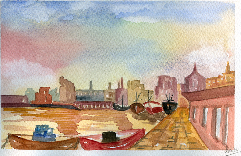 Llega la quietud al puerto.