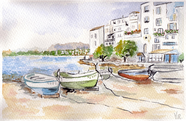 Puerto con barcas de pesca.