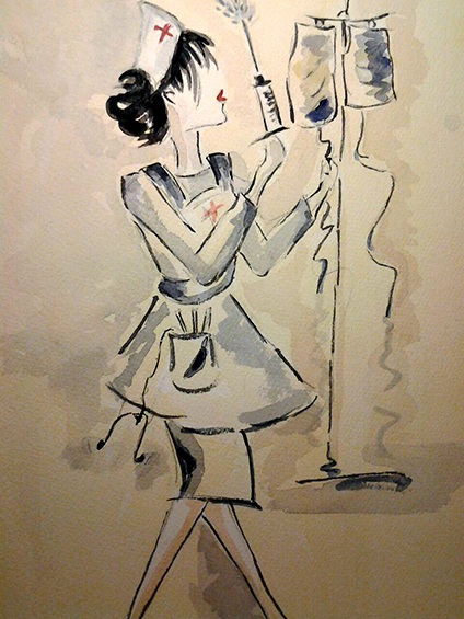 La enfermera impecable.